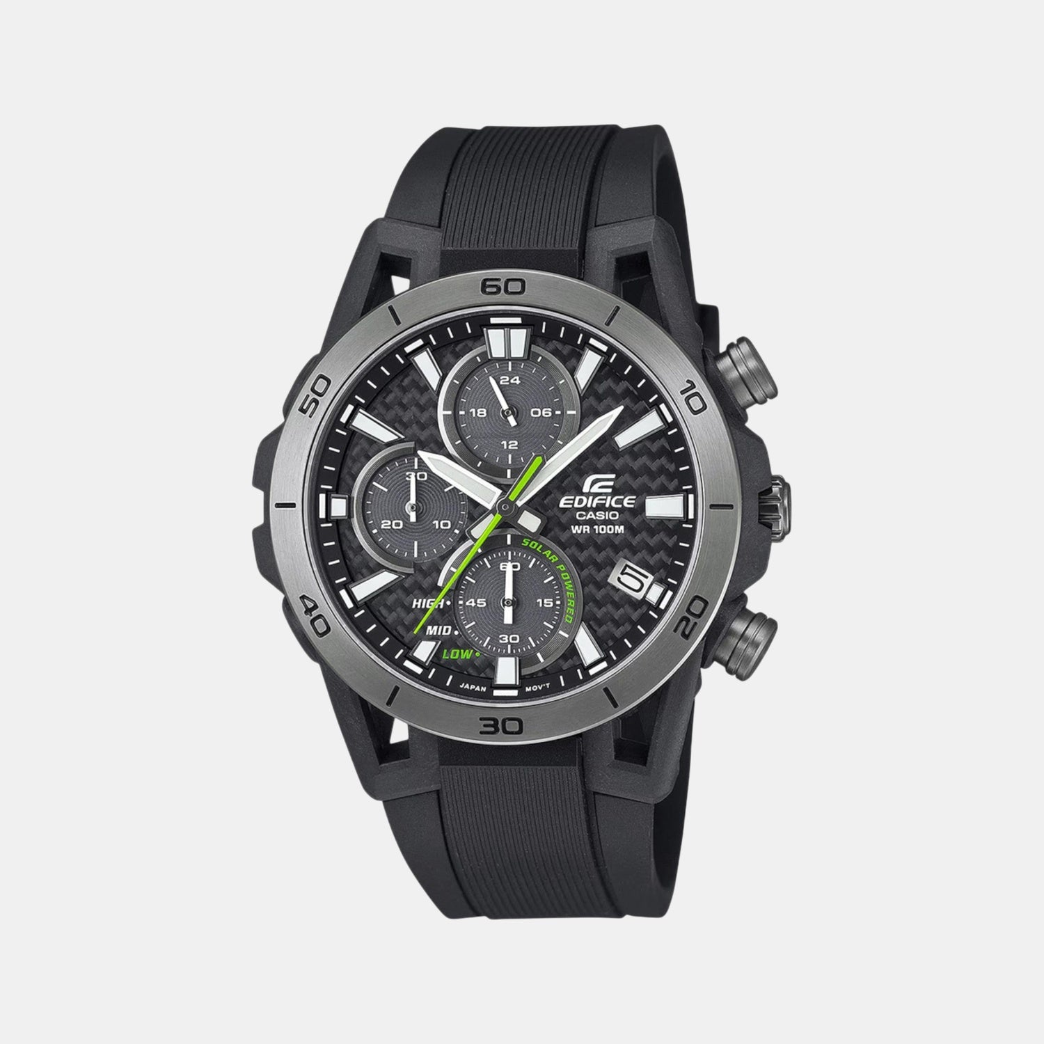 G-Shock Men Quartz Black Dial Chronograph Rubber Watch ED630