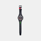 Edifice Men Quartz Black Dial Chronograph Leather Watch ED632