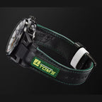 Edifice Men Quartz Black Dial Chronograph Leather Watch ED632