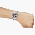 Edifice Men Quartz Black Dial Chronograph Stainless Steel Watch ED633