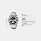 Edifice Men Quartz Black Dial Chronograph Stainless Steel Watch ED633