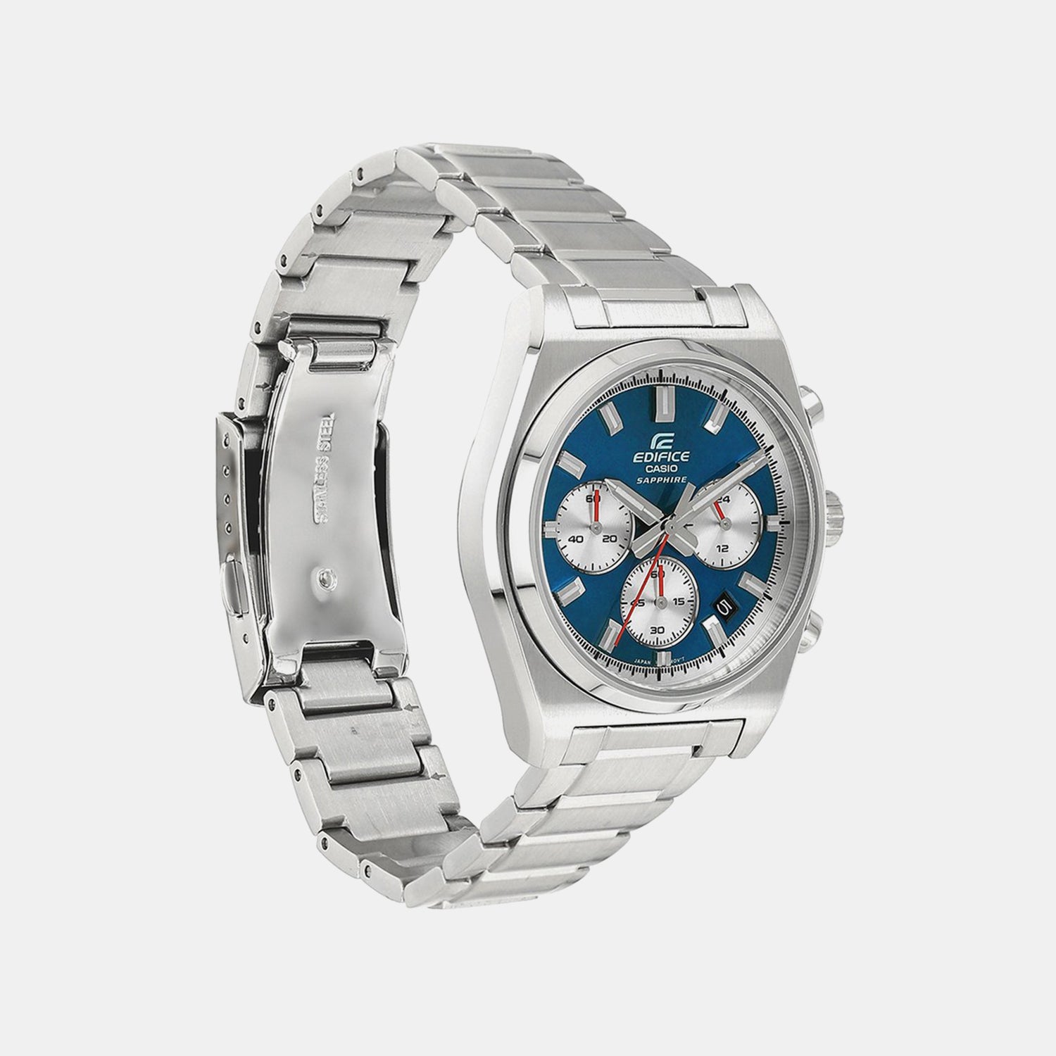 Edifice Men Quartz Blue Dial Chronograph Stainless Steel Watch ED634