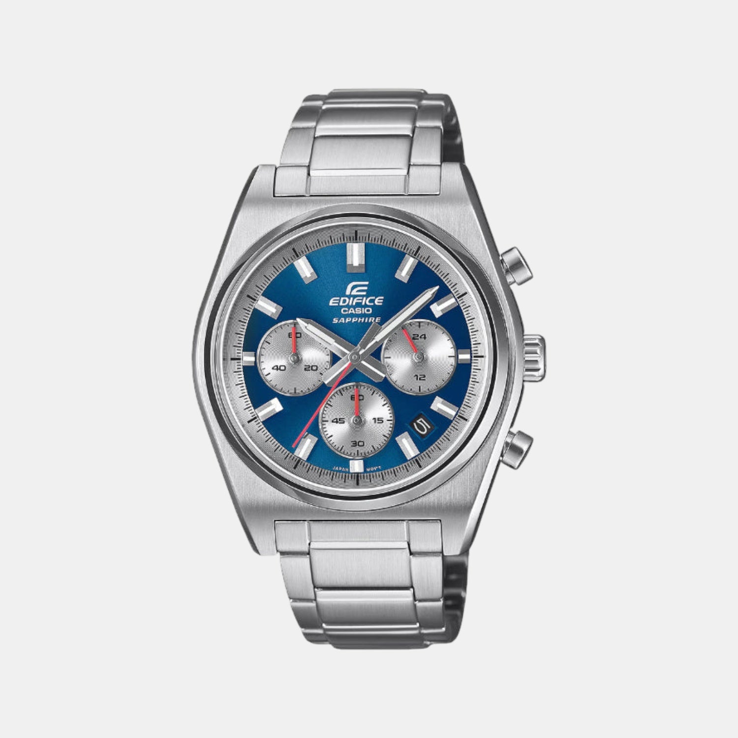 Edifice Men Quartz Blue Dial Chronograph Stainless Steel Watch ED634