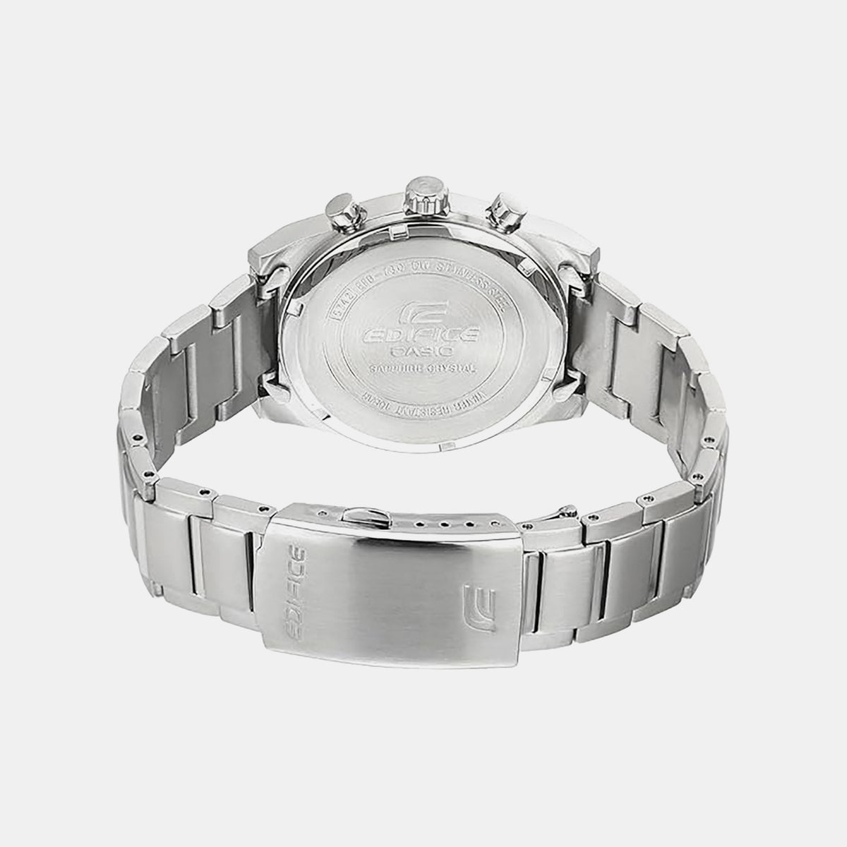 Edifice Men Quartz Silver Dial Analog Stainless Steel Watch ED635