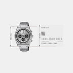 Edifice Men Quartz Silver Dial Analog Stainless Steel  Watch EFB-730D-7AVUDF ED635