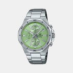 Edifice Men Quartz Green Dial Analog Stainless Steel Watch ED637