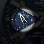 Edifice Men Quartz Navy Dial Analog-Digital Stainless Steel Watch ED639