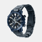 Edifice Men Quartz Navy Blue Dial Analog-Digital Stainless Steel Watch ED640