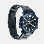 Edifice Men Quartz Navy Blue Dial Analog-Digital Stainless Steel Watch ED640