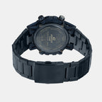 Edifice Men Quartz Navy Blue Dial Analog-Digital Stainless Steel Watch ED640