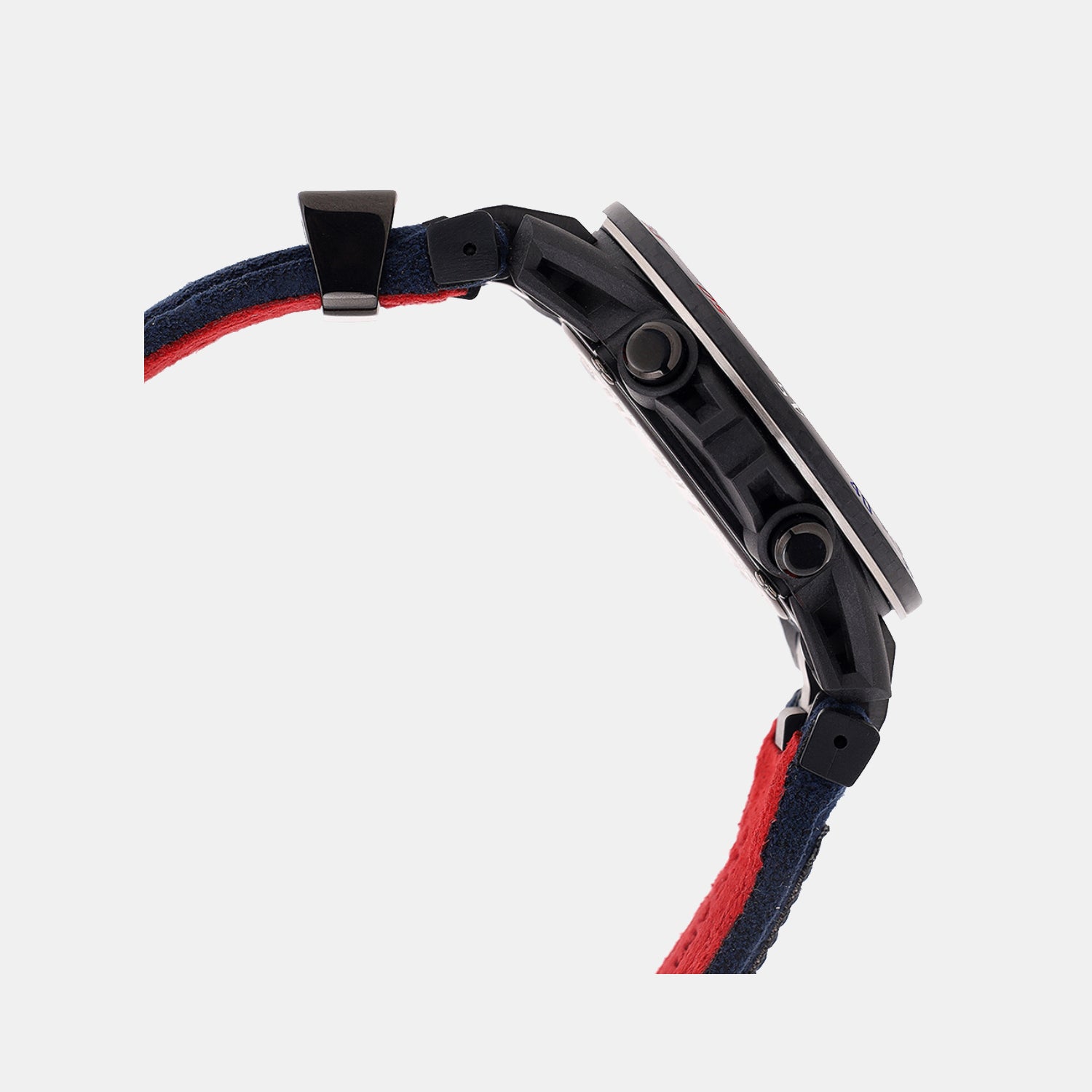 Edifice Men Quartz Black Dial Analog-Digital Alcantara Watch ED642