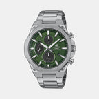 Edifice Men Quartz Green Dial Chronograph Stainless Steel Watch ED643