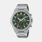 Edifice Men Quartz Green Dial Chronograph Stainless Steel Watch ED643