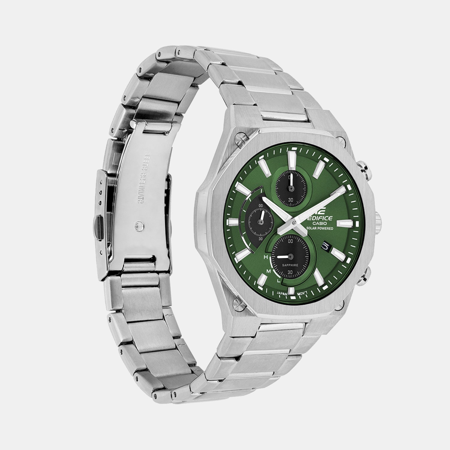 Edifice Men Quartz Green Dial Chronograph Stainless Steel Watch ED643