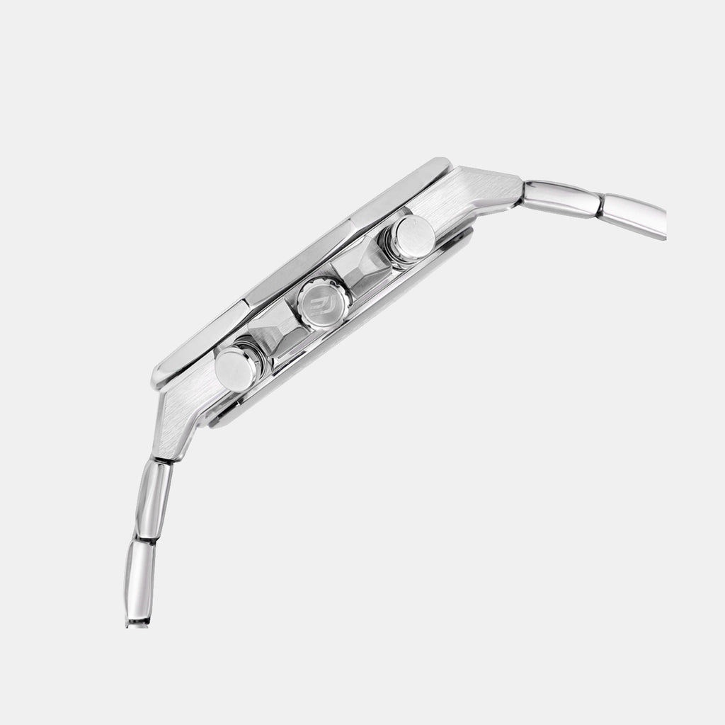 Edifice Men Quartz Orange Dial Chronograph Stainless Steel Watch ED644