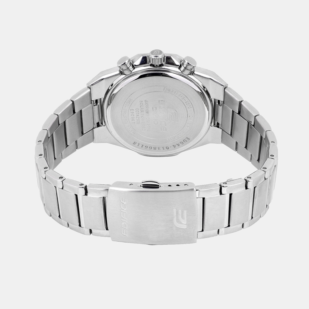 Edifice Men Quartz Orange Dial Chronograph Stainless Steel Watch ED644