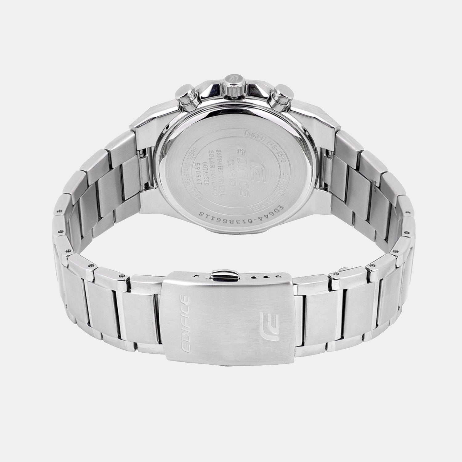 Edifice Men Quartz Orange Dial Chronograph Stainless Steel Watch ED644