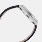 Edifice Men Quartz Black Dial Analog Leather Watch ED646