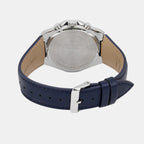 Edifice Men Quartz Black Dial Analog Leather Watch ED646