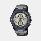 Edifice Men Quartz Cream Dial Chronograph Stainless Steel Watch ED647