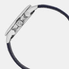 Edifice Men Quartz Blue Dial Analog Leather Watch ED648