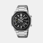 Edifice Men Quartz Black Dial Analog-Digital Stainless Steel Watch ED651