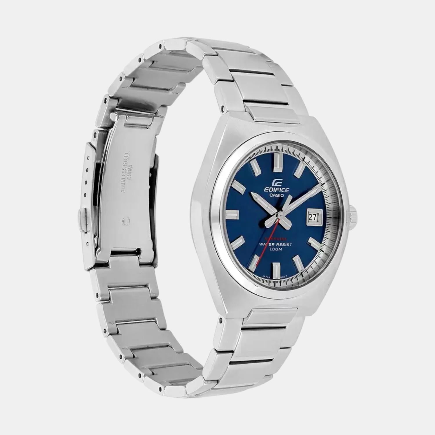 Edifice Men Quartz Blue Dial Analog Stainless Steel Watch ED653