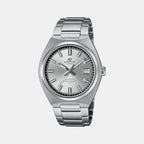 Edifice Men Quartz Silver Dial Analog Stainless Steel Watch ED654