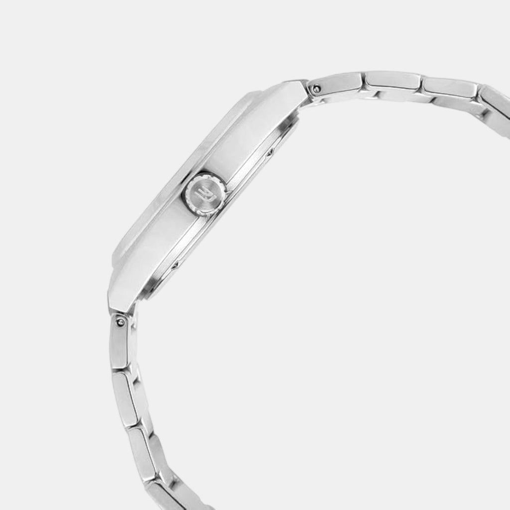 Edifice Men Quartz Silver Dial Analog Stainless Steel Watch ED654