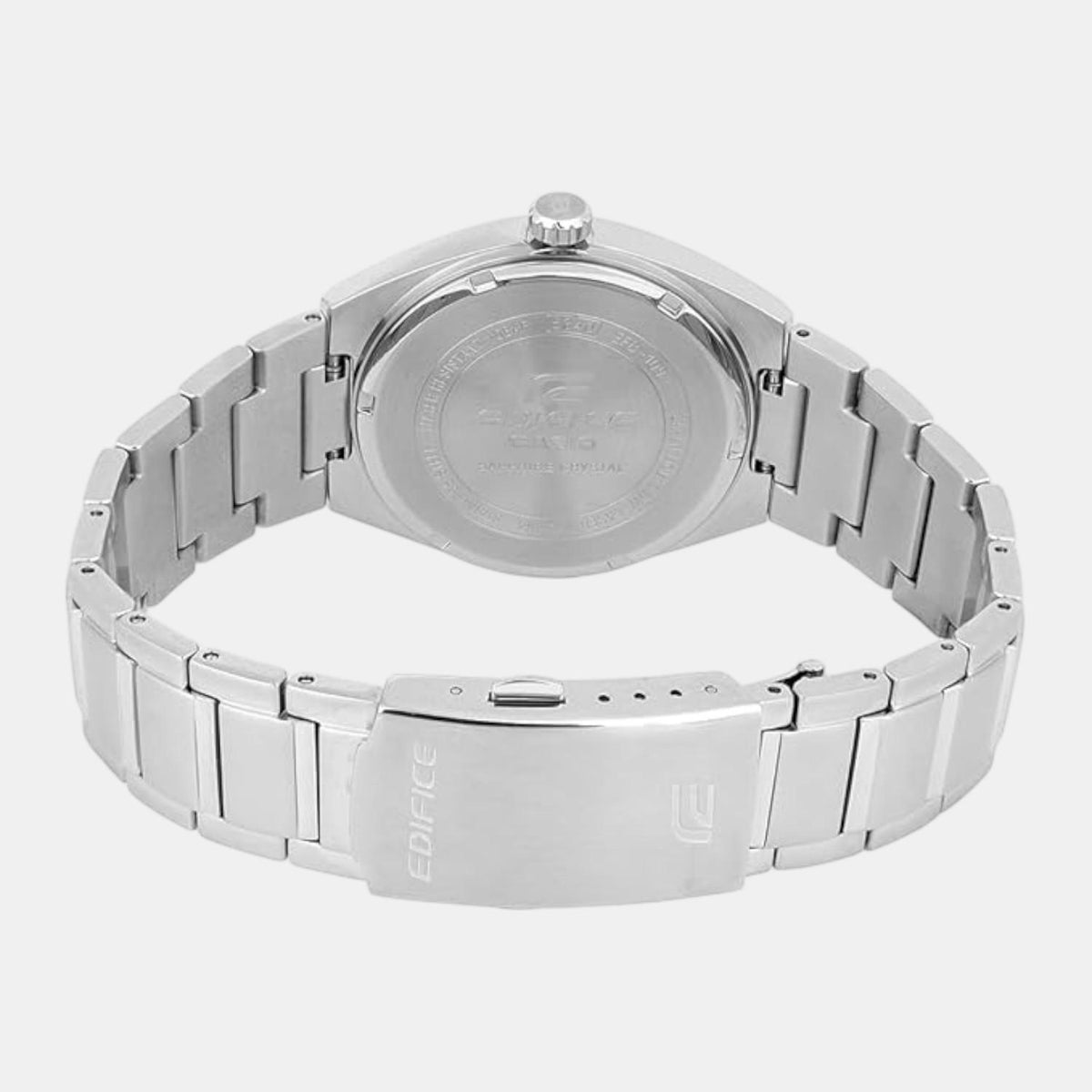 Edifice Men Quartz Silver Dial Analog Stainless Steel Watch ED654