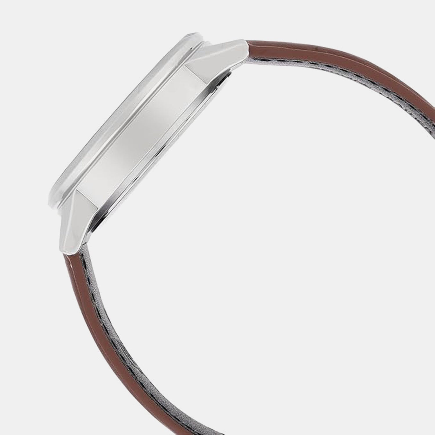 Edifice Men Quartz Cream & Black Dial Multicolour-Function Leather Watch ED657