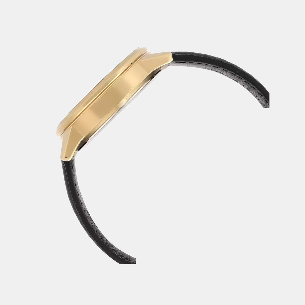 Edifice Men Quartz Green & Black Dial Multi-Function Leather Watch ED658