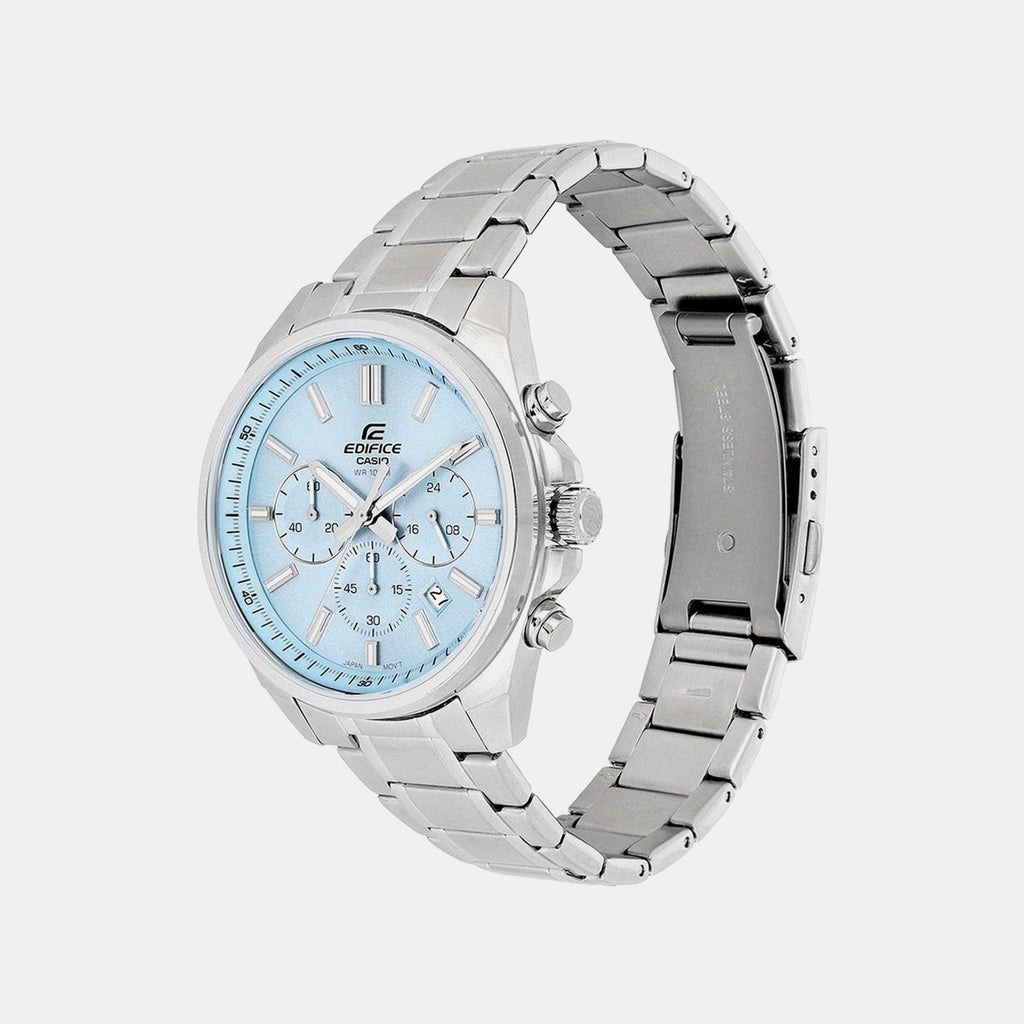 Edifice Men Quartz Blue Dial Chronograph Stainless Steel Watch ED659