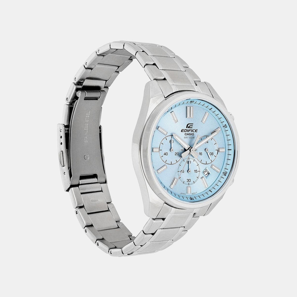 Edifice Men Quartz Blue Dial Chronograph Stainless Steel Watch ED659