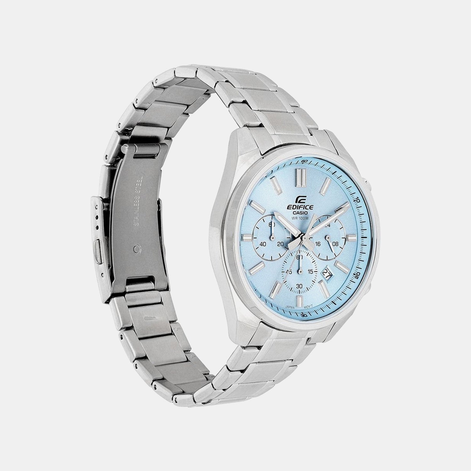 Edifice Men Quartz Blue Dial Chronograph Stainless Steel Watch ED659