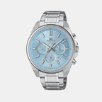 Edifice Men Quartz Blue Dial Chronograph Stainless Steel Watch ED659