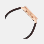 Edifice Men Quartz Brown Dial Chronograph Leather Watch ED662