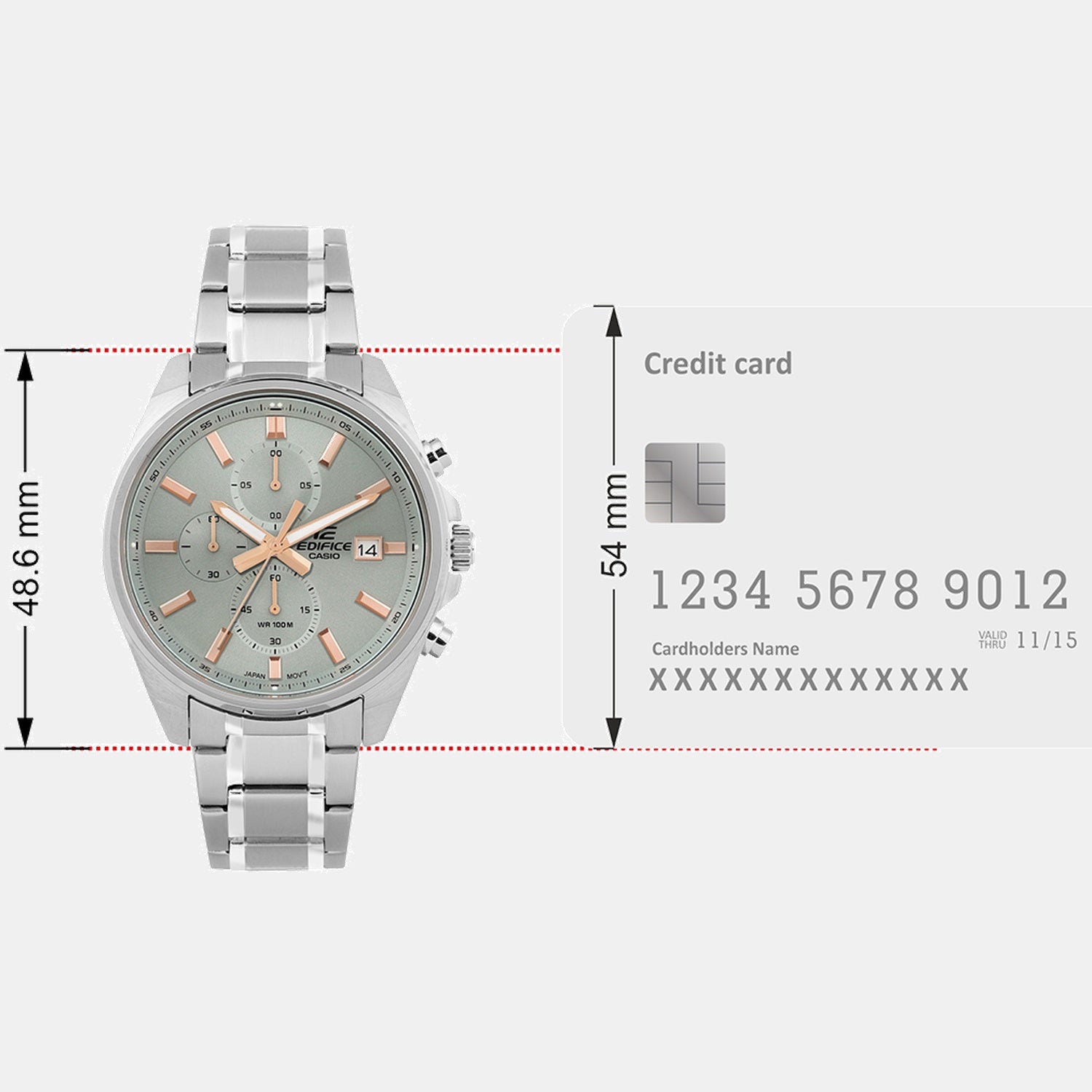 Edifice Men Quartz Green Dial Analog Stainless Steel Watch ED663