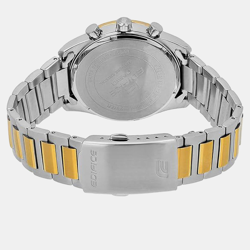 Edifice Men Quartz Black Dial Chronograph Stainless Steel Watch ED667
