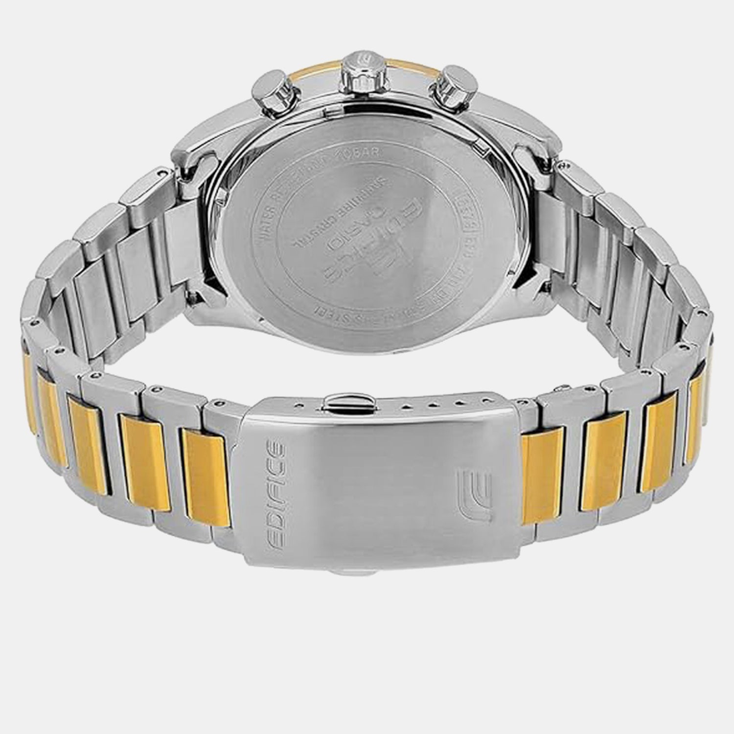 Edifice Men Quartz Black Dial Chronograph Stainless Steel Watch ED667