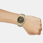 Edifice Men Quartz Black Dial Chronograph Stainless Steel Watch ED667