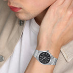 Edifice Men Automatic Black Dial Analog Stainless Steel Watch ED669