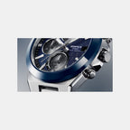 Edifice Men Quartz Blue Dial Analog Stainless Steel Watch ED680