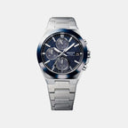 Edifice Men Quartz Blue Dial Analog Stainless Steel Watch ED680