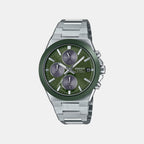 Edifice Men Quartz Green Dial Analog Stainless Steel Watch ED681
