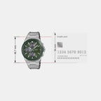 Edifice Men Quartz Green Dial Analog Stainless Steel Watch ED681