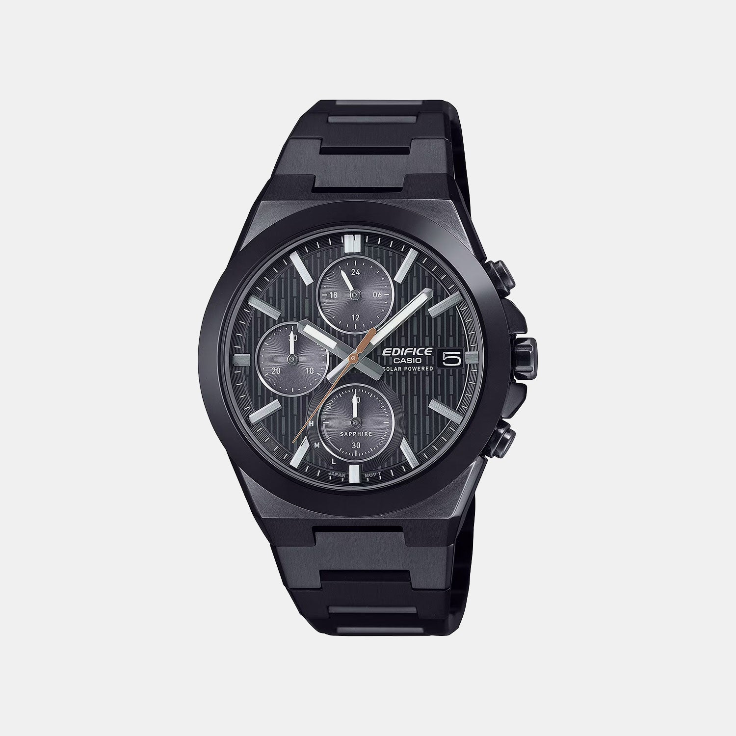 Edifice Men Quartz Black Dial Chronograph Stainless Steel Watch ED682 EFS-S650DC-1ADF