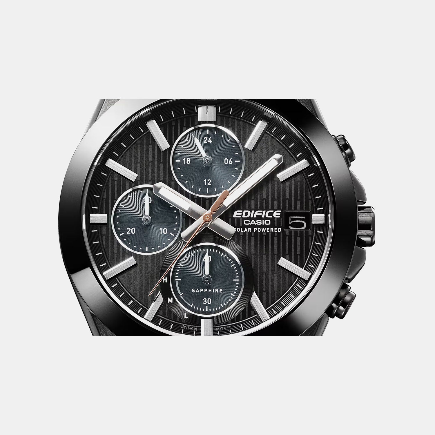 Edifice Men Quartz Black Dial Chronograph Stainless Steel Watch ED682 EFS-S650DC-1ADF