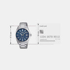 Edifice Men Quartz Blue Dial Analog Stainless Steel Watch ED684