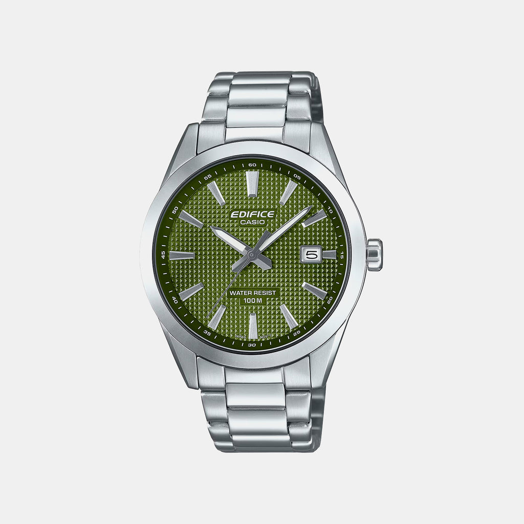 Edifice Men Quartz Green Dial Analog Stainless Steel Watch ED685